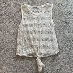 Chloe K lace crop tank